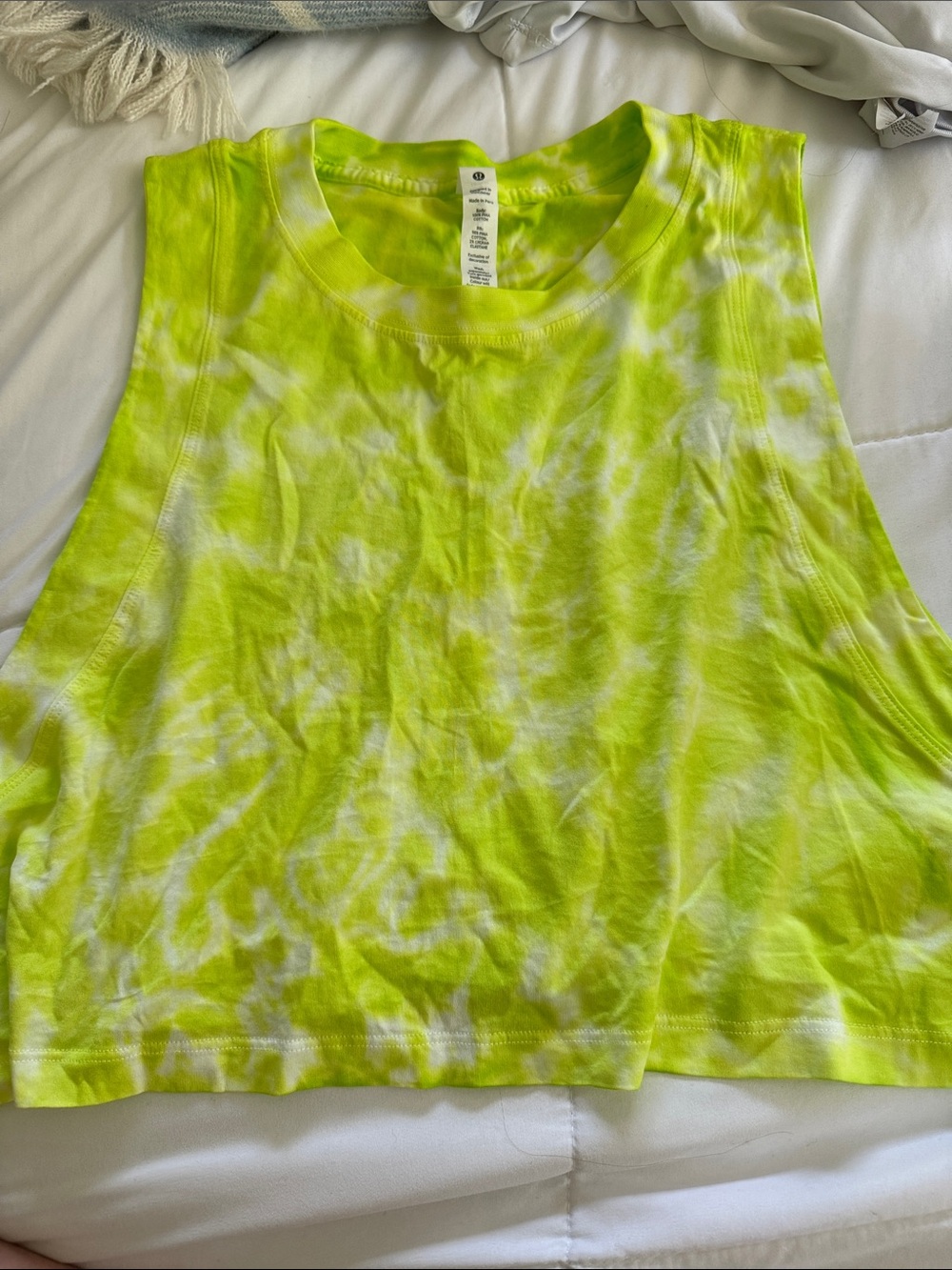 NWOT Lululemon All Yours Cropped Cotton Tank Top size 10